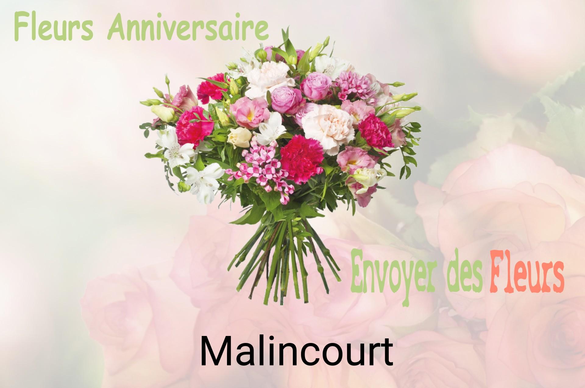 Bouquet de fleurs d’anniversaire livré à Malincourt